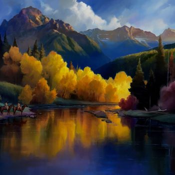 Autumn Enchantment | Oil | 58" x 72" |