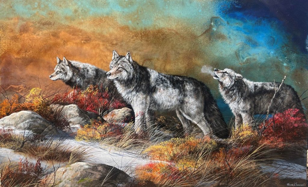 Song of the Evening | Oil with Patina on Steel | 30" x 48"