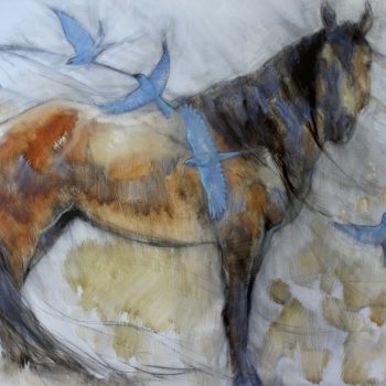 My First Love | Oil & Charcoal Wash | 24" x 48"