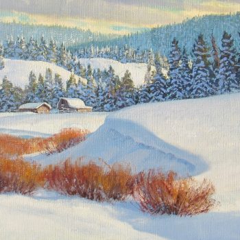 Winter-Triangle X | Oil | 16" x 24"