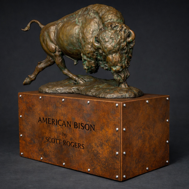 American Bison | Bronze Edition of 30 | 40"H x 31"D x 9"W