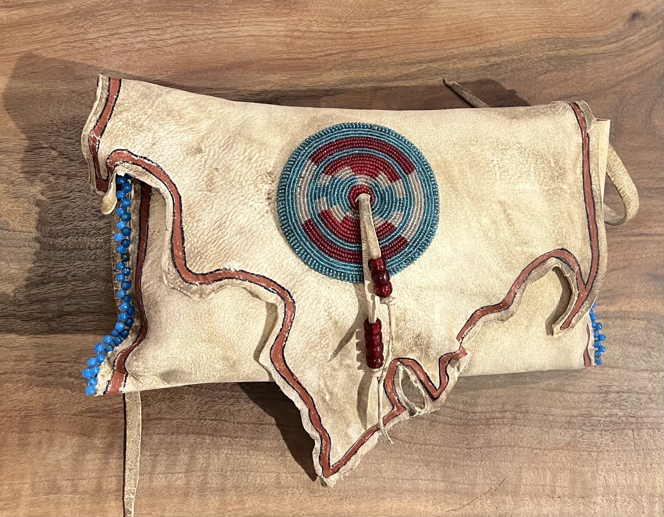 Leather Document Bag | Mixed Medium/Artifact