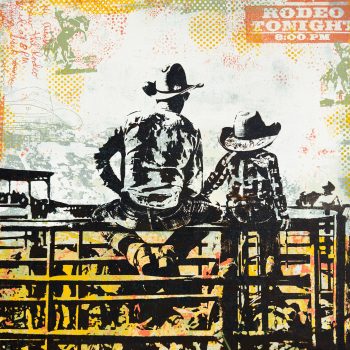 My Rodeo Hero | Serigraph | 30" x 30"