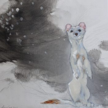 Popup | Oil Wash & Charcoal | 12" x 12"