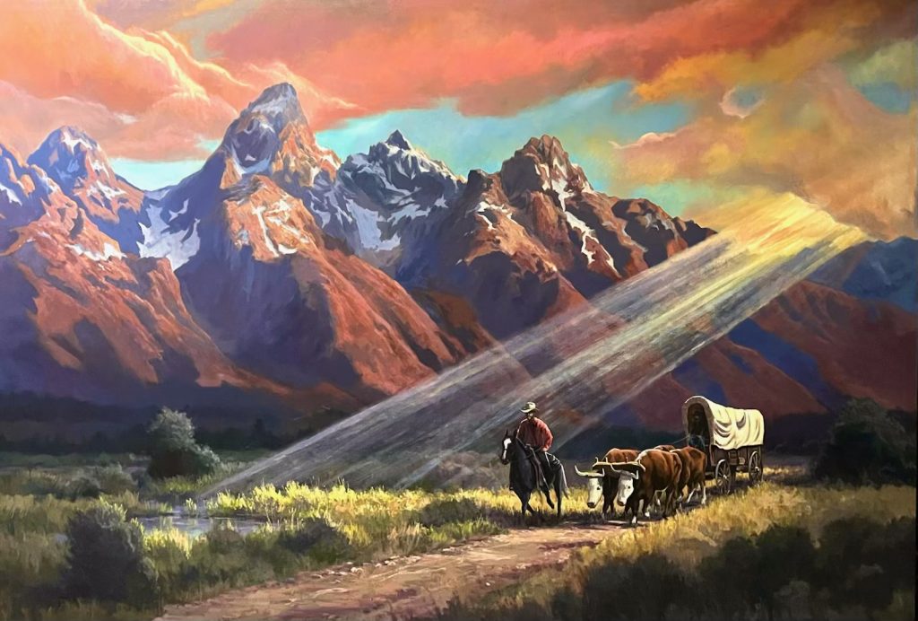Wagon Along | Oil | 66" x 96"