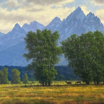 Valley Beneath the Peaks | Oil | 17" x 24"